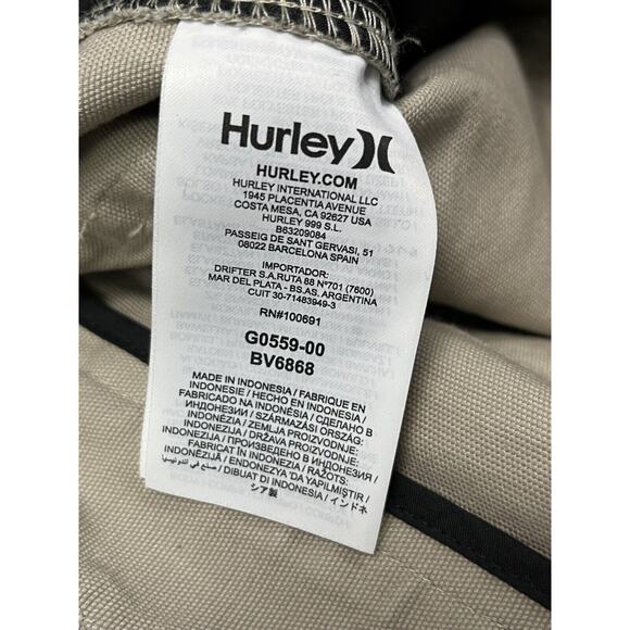 HURLEY Khaki‎ Carpenter Cotton Casual Pants Womens Juniors Size 7 Twill Tan - Picture 3 of 10